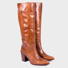 Bota Alta en Piel con tacón cowboy DKT 22 Dakota Boots